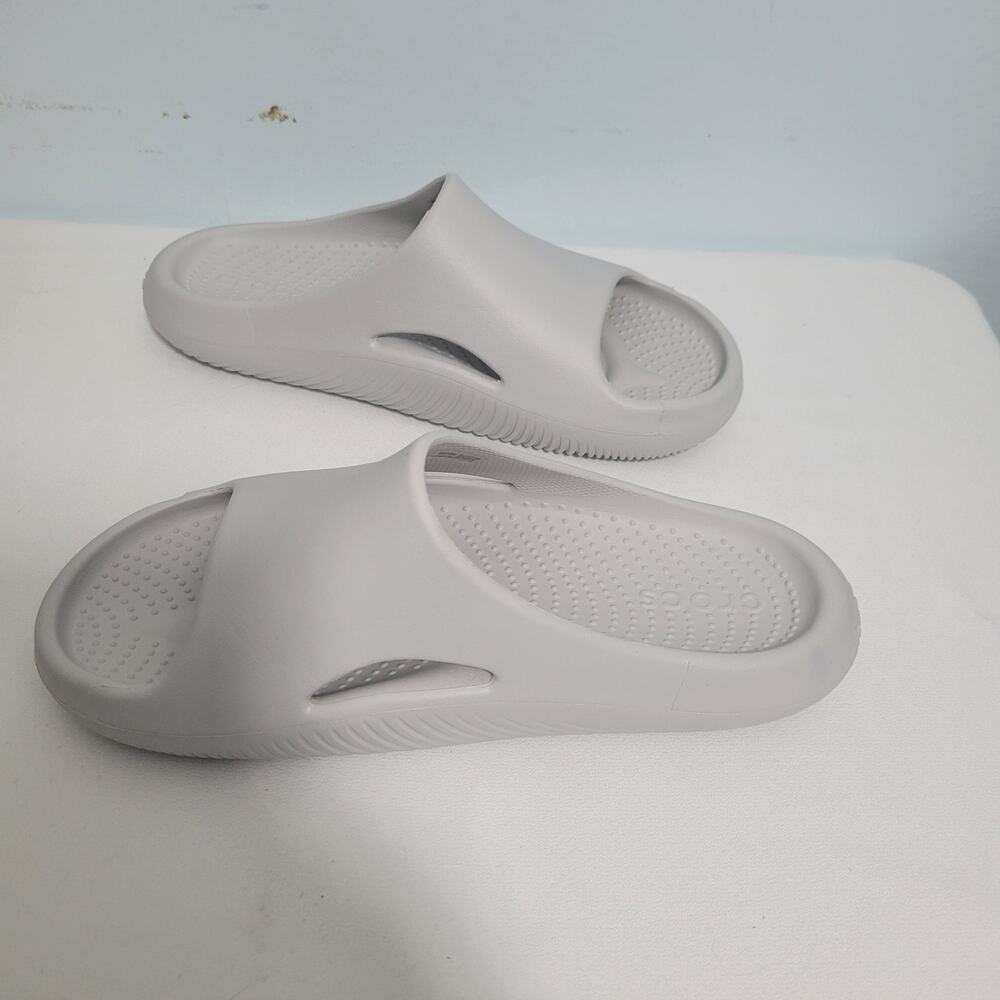 Crocs Mellow Recovery Gray Slides Comfort Shoes Size W=9/M=7 41726-2894 - Picture 6 of 7